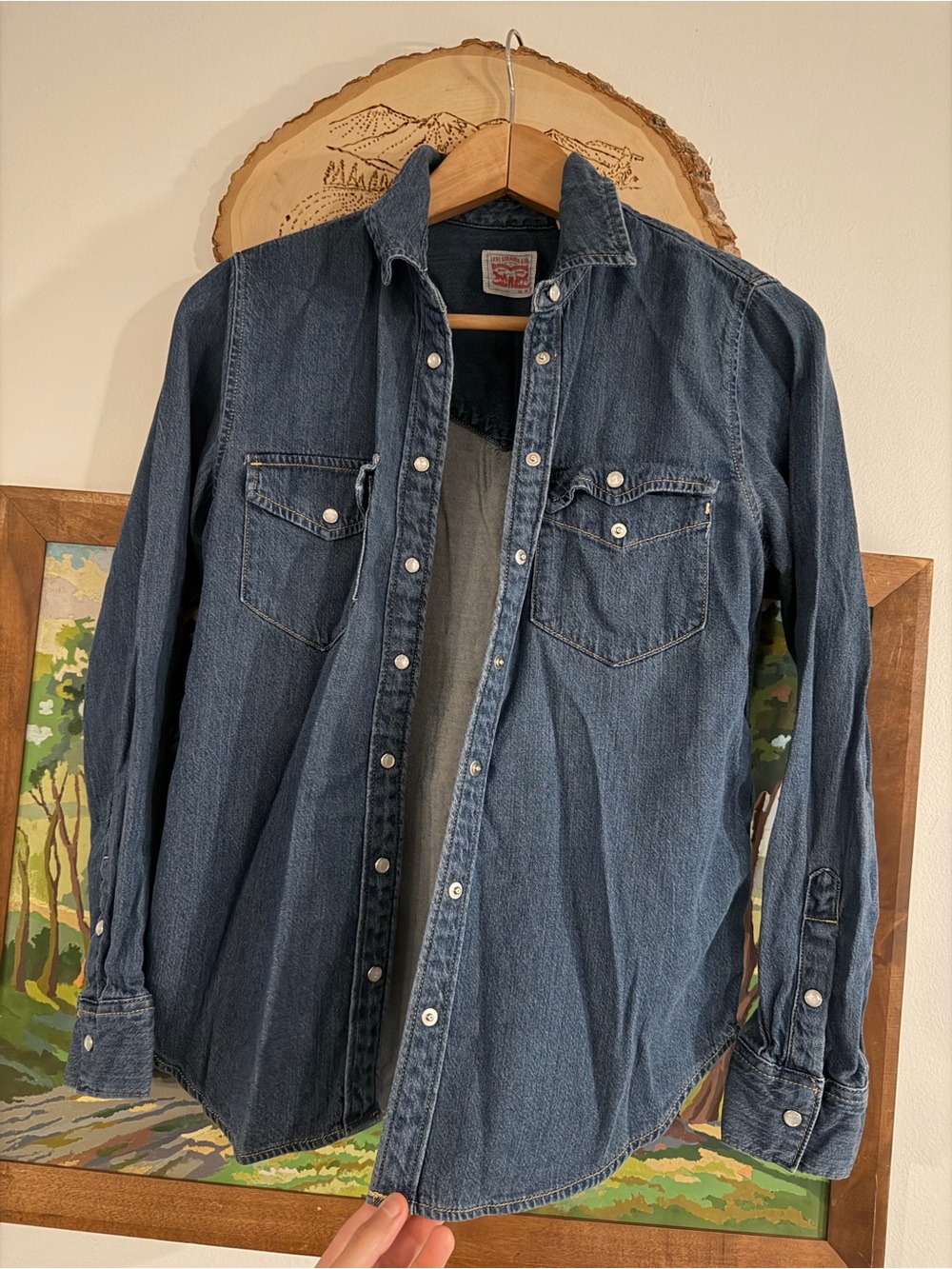 Levi's Dark Blue Denim Jacket with Red Label